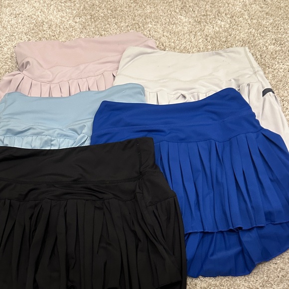Women's Pleated Skirt Collection - Black, Blue, Light Blue, White, Pink - Picture 1 of 1